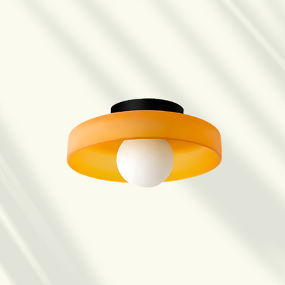 Veyro LED-Deckenleuchte mit Glasschirm