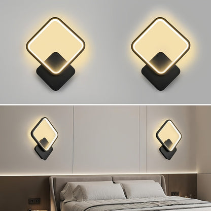 Quadratische LED-Wandleuchte