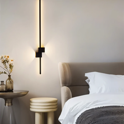 Lineare LED-Wandleuchte minimalistisch