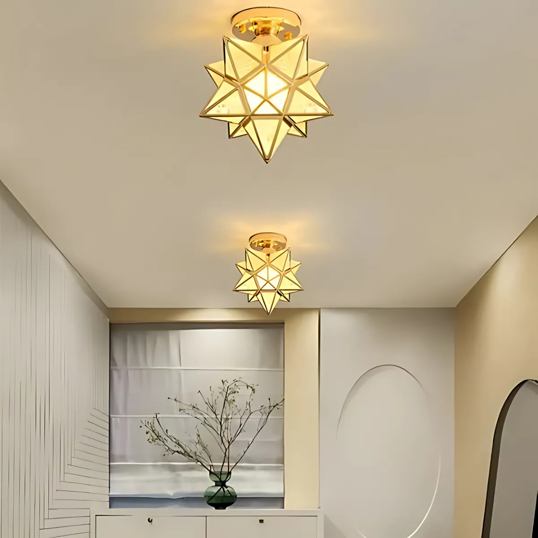Xelio LED-Deckenleuchte im Sterndesign