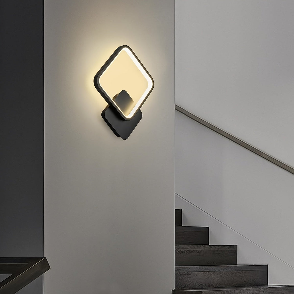 Quadratische LED-Wandleuchte
