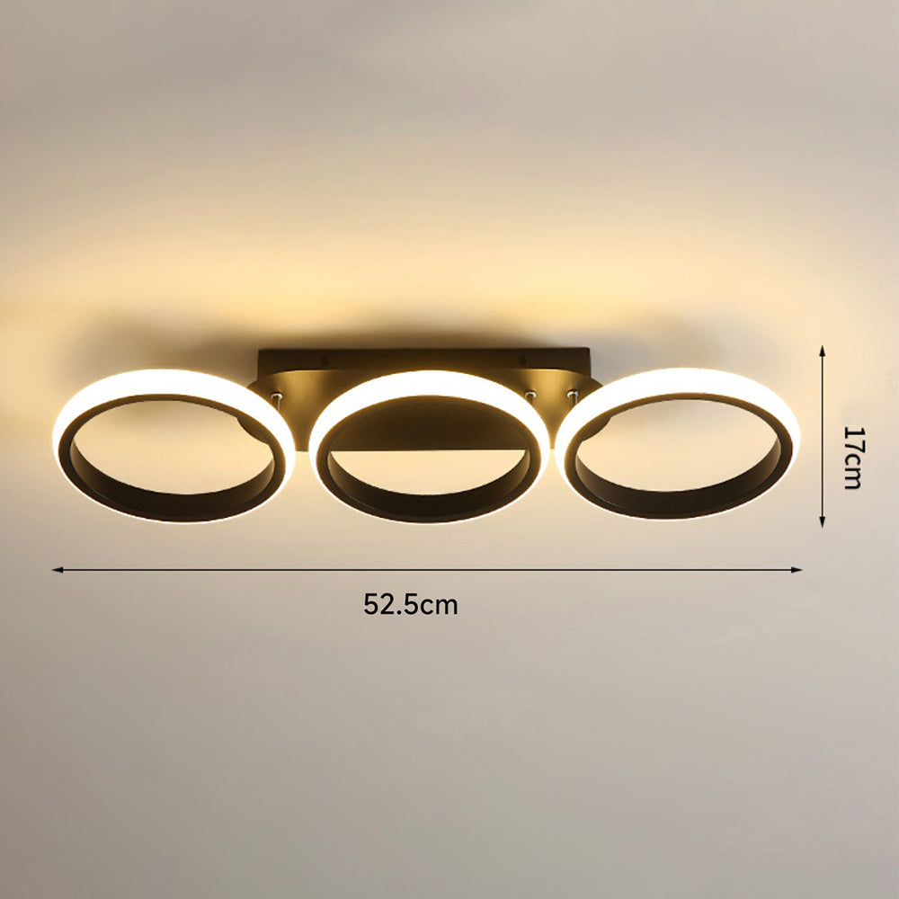 Halo LED-Deckenleuchte mit Ringen