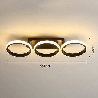 Halo LED-Deckenleuchte mit Ringen