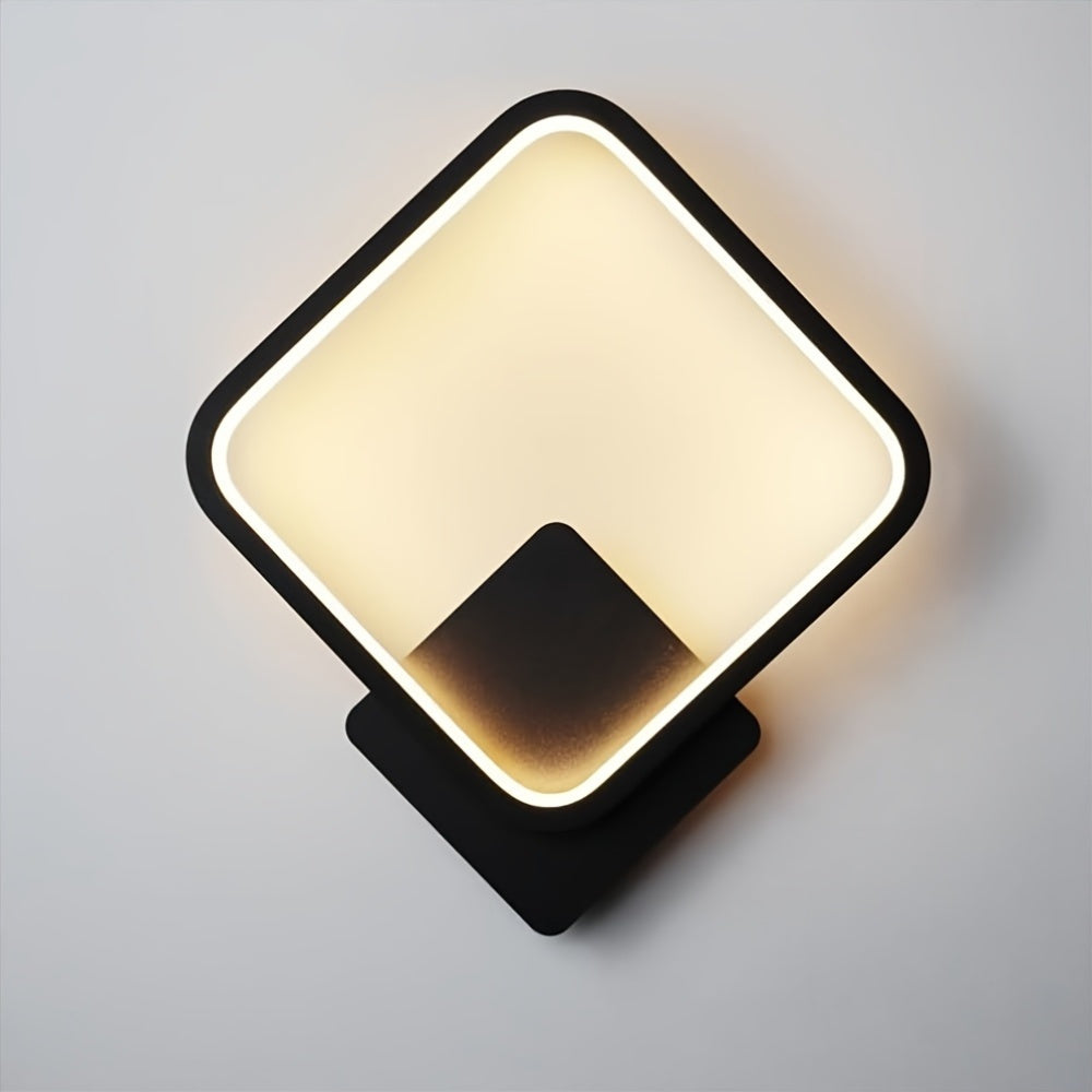 Quadratische LED-Wandleuchte
