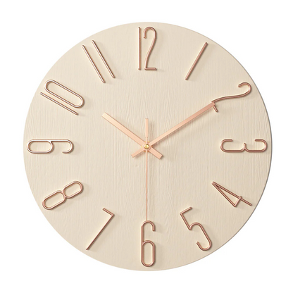 Noble Wanduhr mit Goldziffern