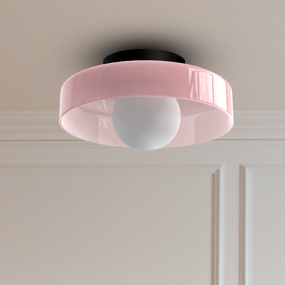 Veyro LED-Deckenleuchte mit Glasschirm