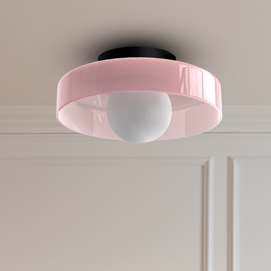 Veyro LED-Deckenleuchte mit Glasschirm