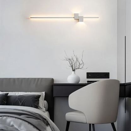 Lineare LED-Wandleuchte minimalistisch