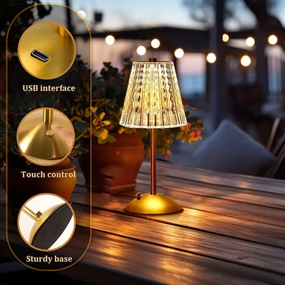 Crystal Touch USB-Tischlampe