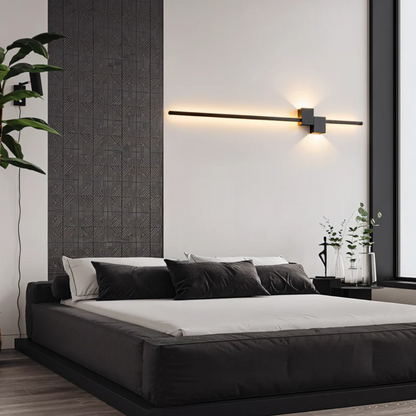 Lineare LED-Wandleuchte minimalistisch