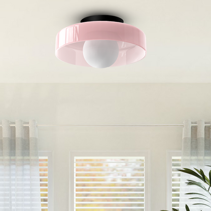 Veyro LED-Deckenleuchte mit Glasschirm