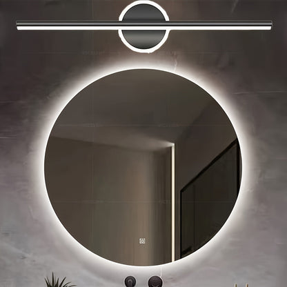 Lineare LED-Spiegelleuchte Schwarz & Gold