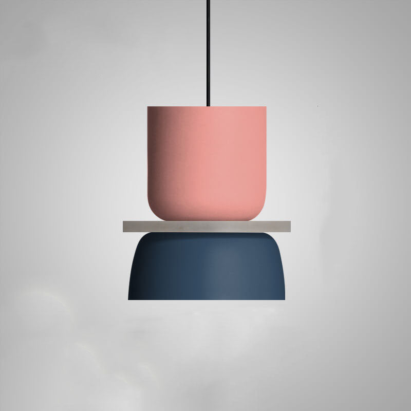 Macaron Pendelleuchte in Zweifarbig