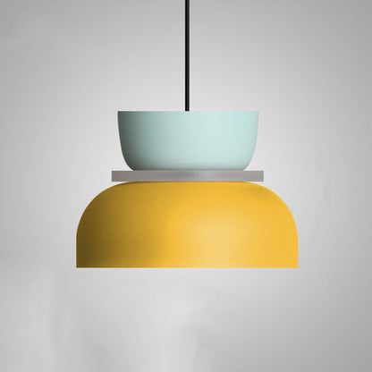 Macaron Pendelleuchte in Zweifarbig