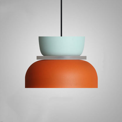 Macaron Pendelleuchte in Zweifarbig