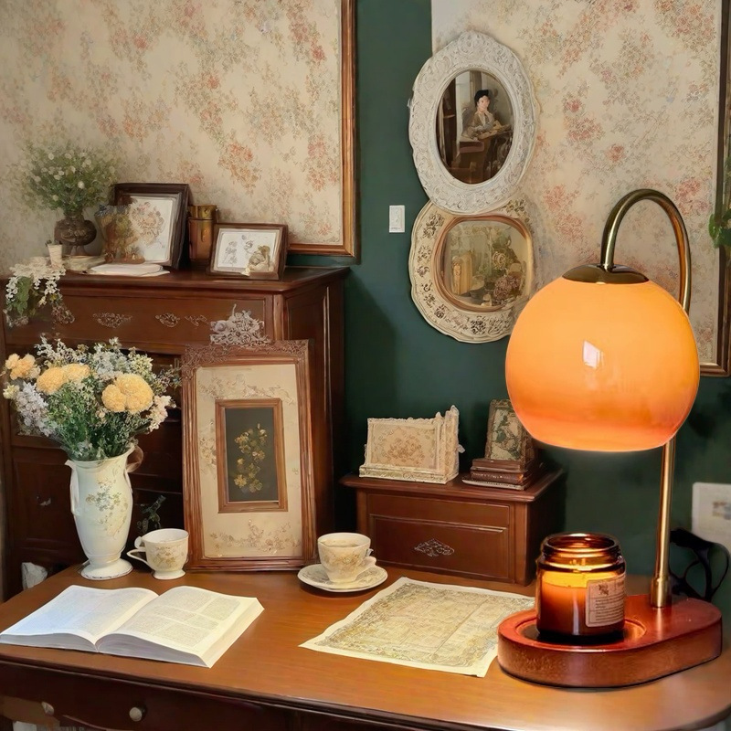 Kerzenwärmer-Tischlampe
