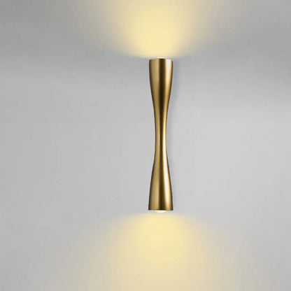 Gold-Wandleuchte Up & Down IP66
