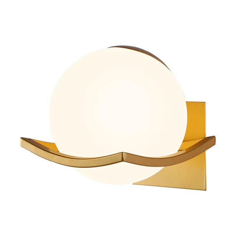 Makar Wandleuchte mit Glaskugel