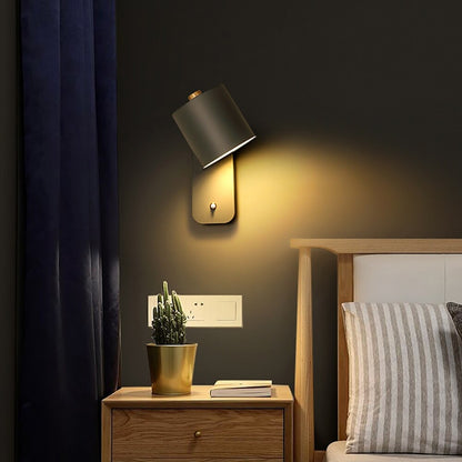 LED-Wandleuchte mit eingebautem Schalter