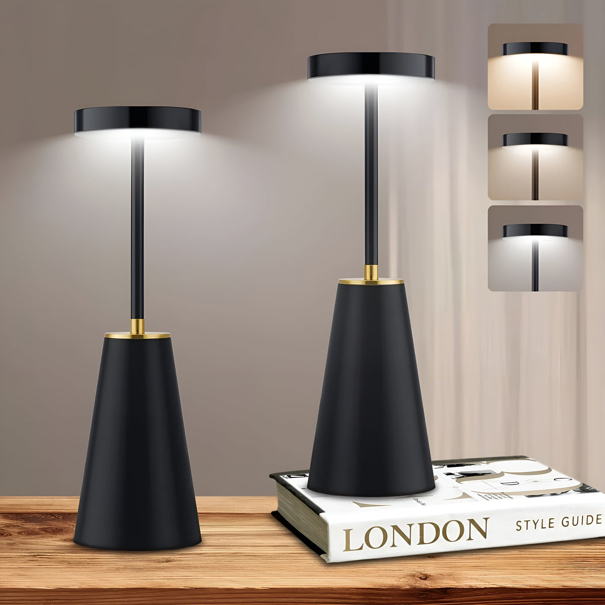 Sleek Kabellose Tischlampe