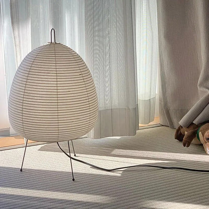 Japanische Reispapier-Tischlampe