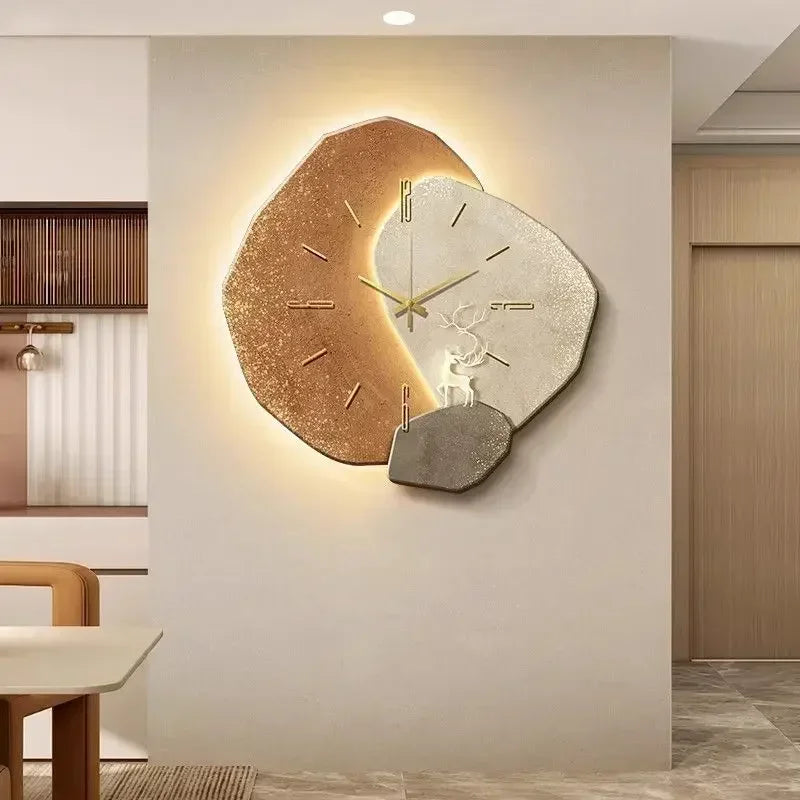 LumoClock Wanduhr mit LED-Licht