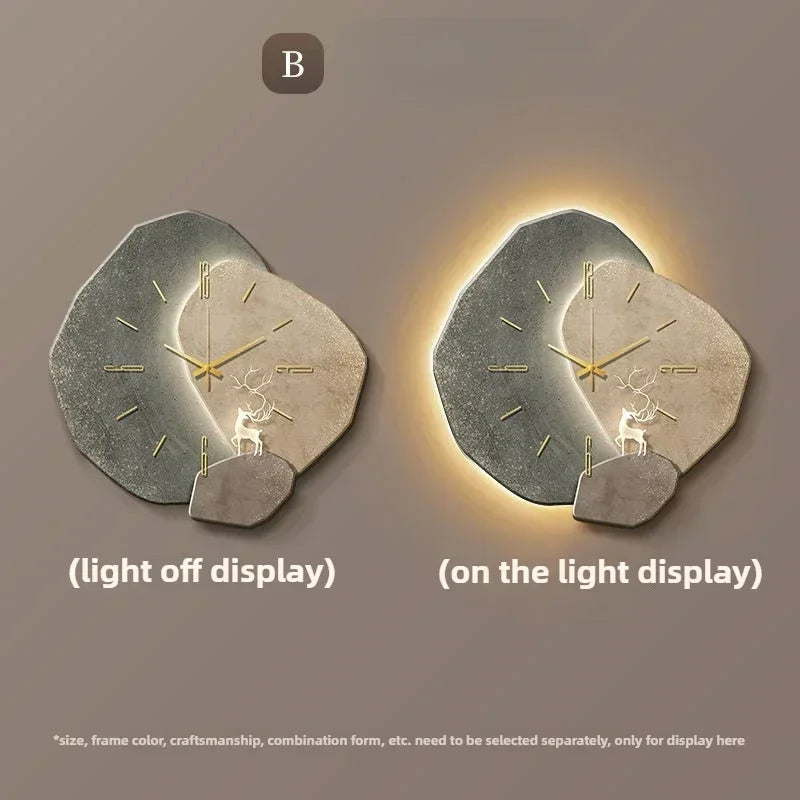 LumoClock Wanduhr mit LED-Licht