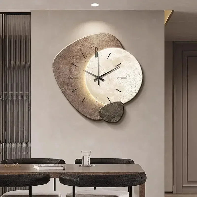 LumoClock Wanduhr mit LED-Licht