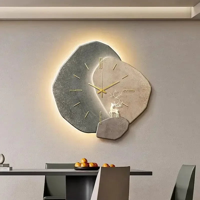 LumoClock Wanduhr mit LED-Licht