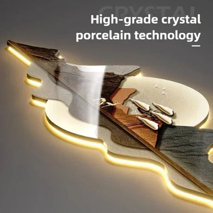 LumoClock Wanduhr mit LED-Licht