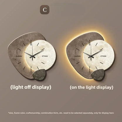 LumoClock Wanduhr mit LED-Licht