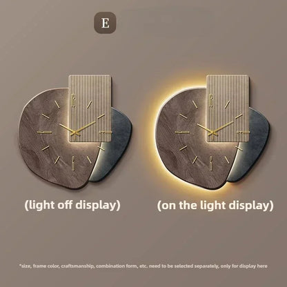 LumoClock Wanduhr mit LED-Licht