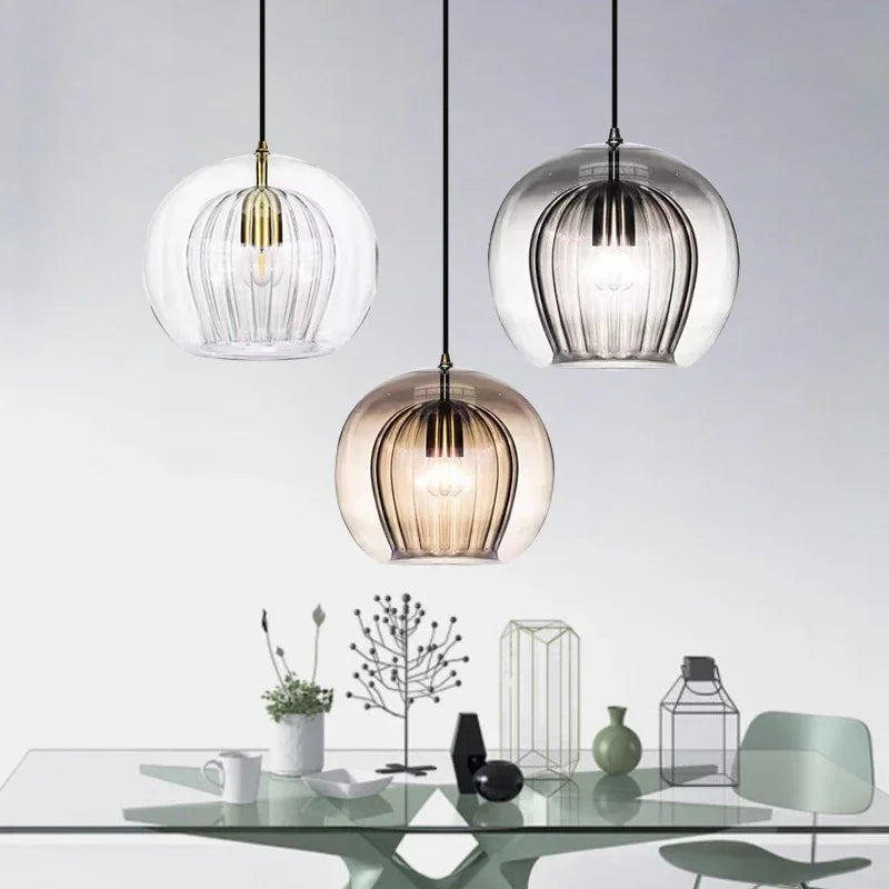 LuxeSphere Glas-Pendelleuchte