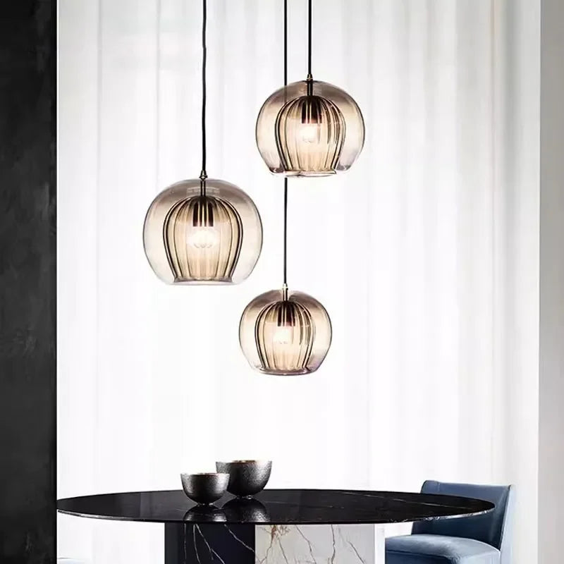 LuxeSphere Glas-Pendelleuchte