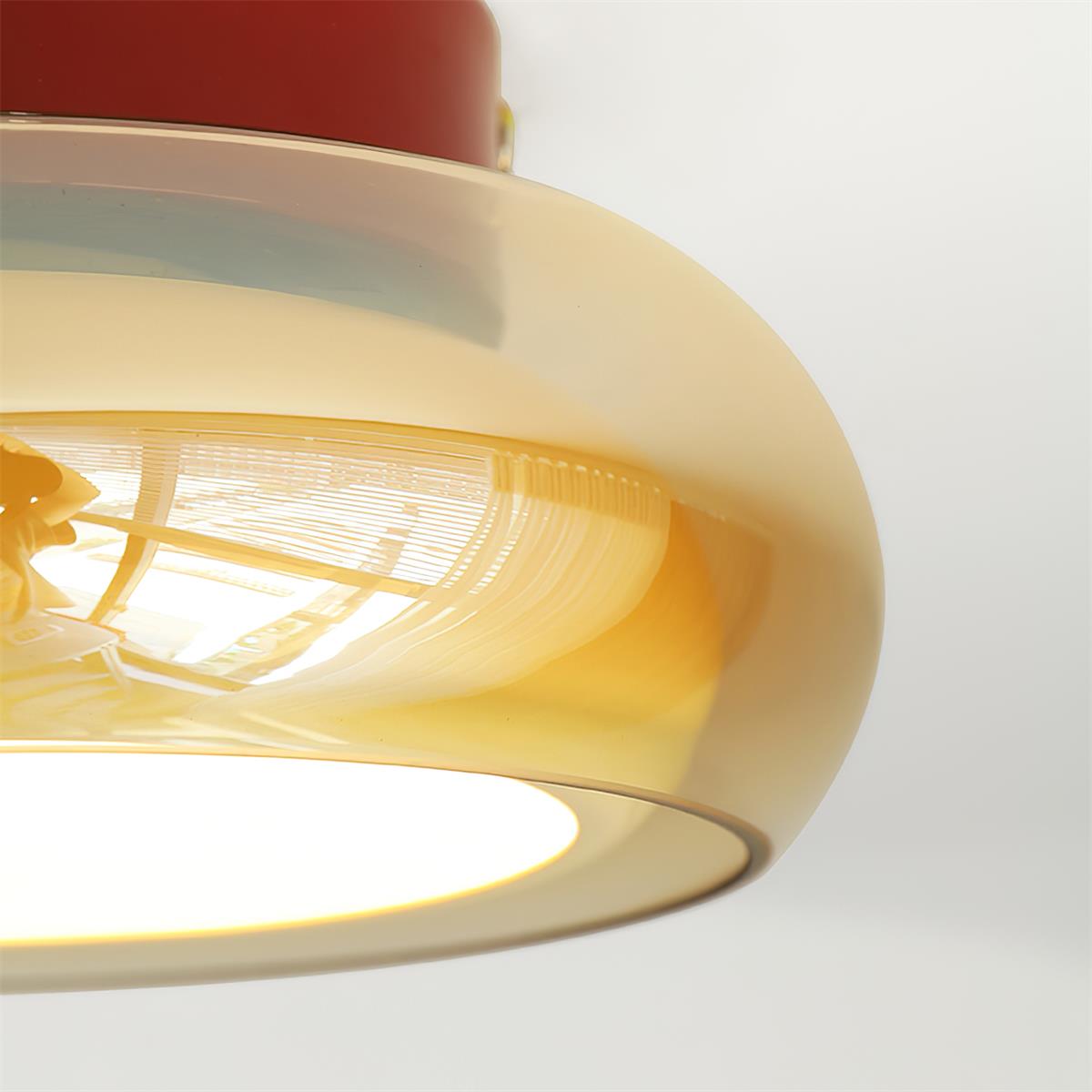 June Retro Glas-Deckenleuchte