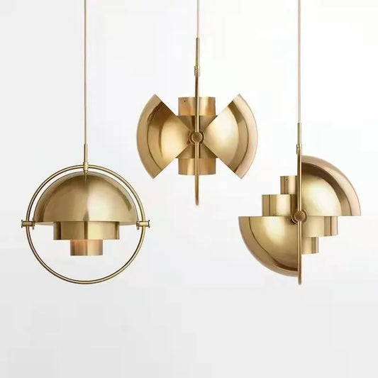 Nordische Pendelleuchte im Goldring