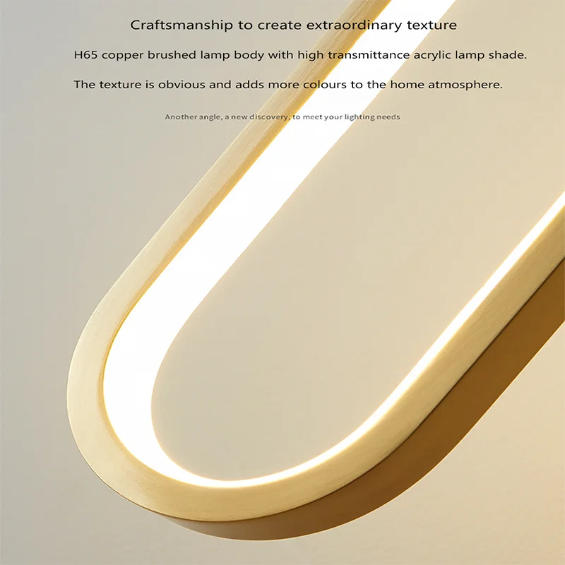 Ovale LED-Pendelleuchte in Gold oder Schwarz