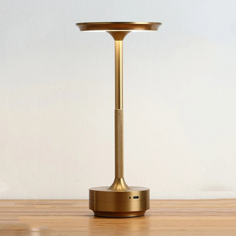 Akku-Touch-Tischlampe aus Aluminium