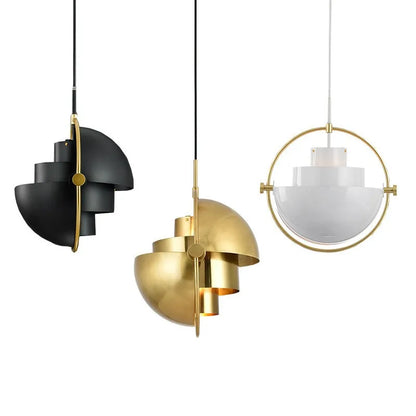 Nordische Pendelleuchte im Goldring