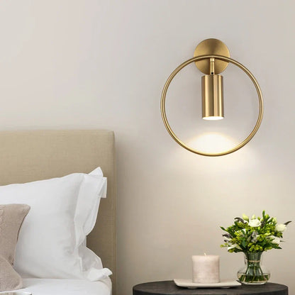 Halo Wandleuchte in Gold