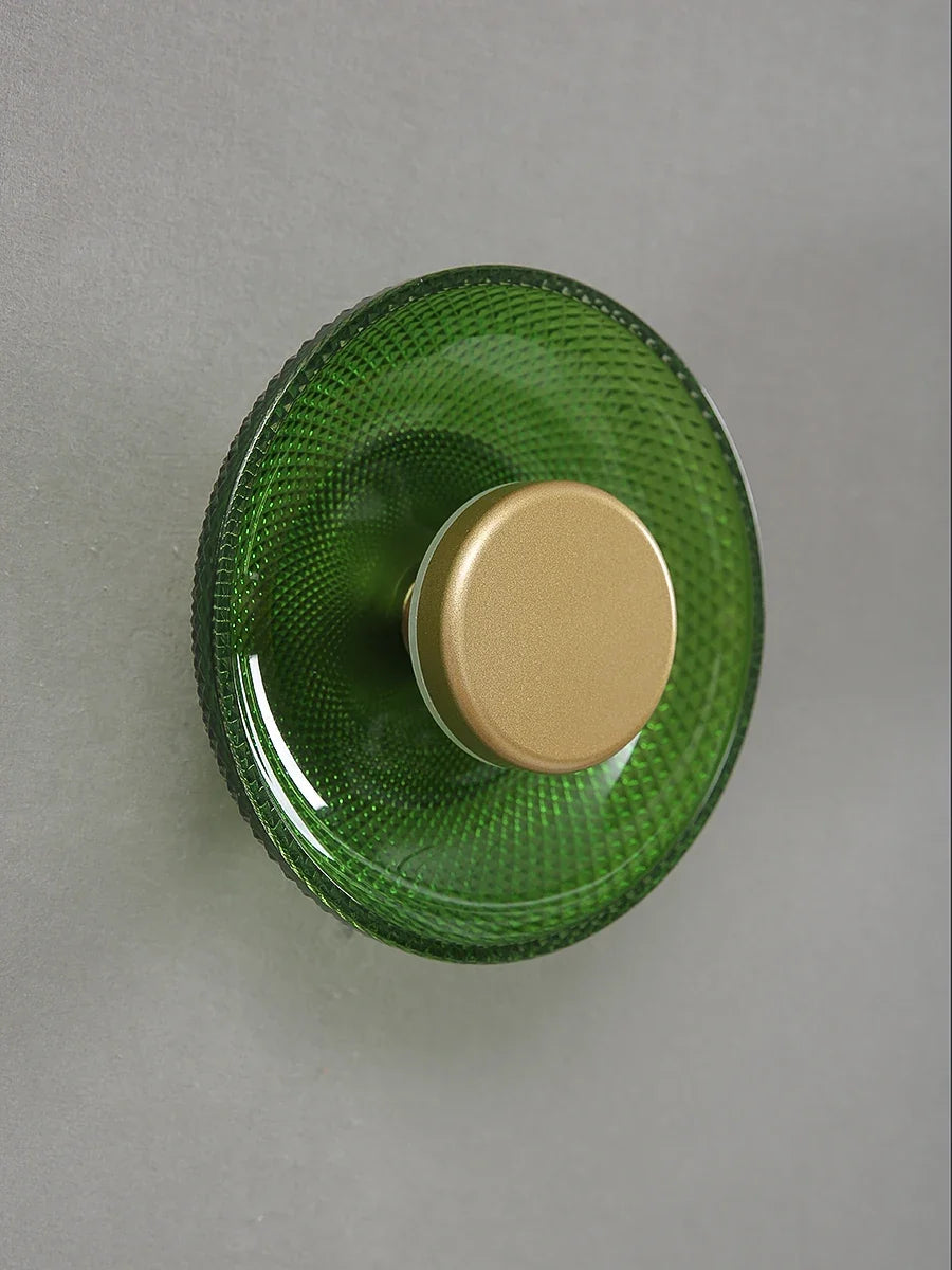 Farbige Glas-Wandleuchte