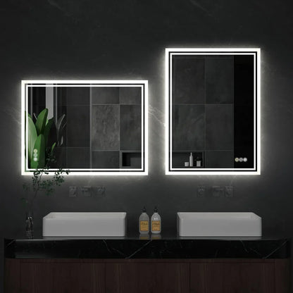 LuvoGlow LED-Badspiegel rahmenlos