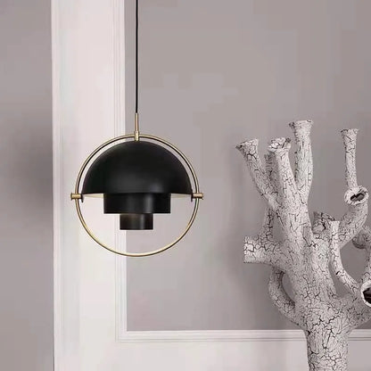 Nordische Pendelleuchte im Goldring