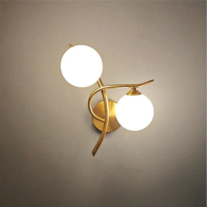 Lunara Wandleuchte mit zwei Kugeln