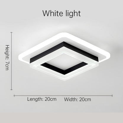 Quadratische LED-Deckenleuchte