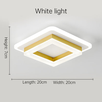 Quadratische LED-Deckenleuchte