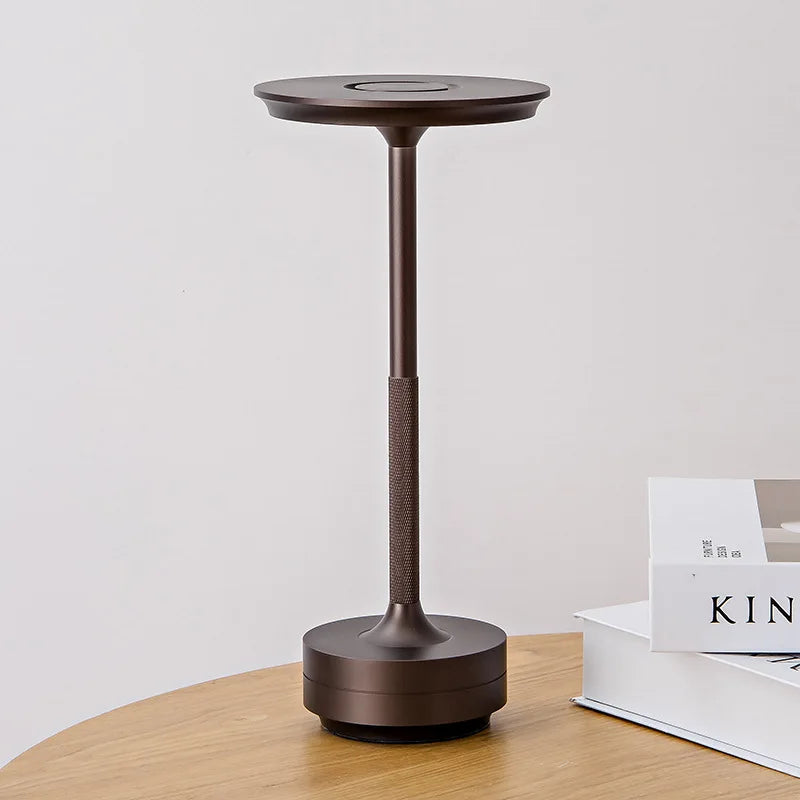 Akku-Touch-Tischlampe aus Aluminium