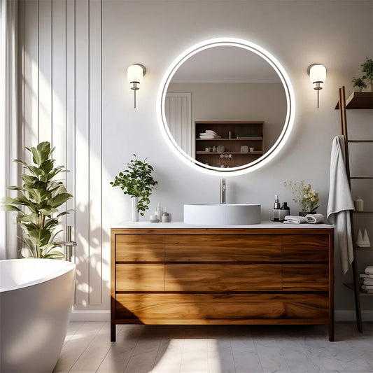 LuvoRound runder LED-Badspiegel