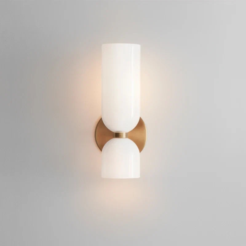 Rauchglas-Wandleuchte in Röhrenform