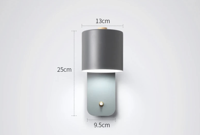 LED-Wandleuchte mit eingebautem Schalter